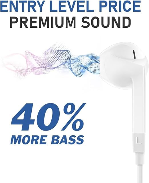 USB C Headphones, Type C Wired Earbuds