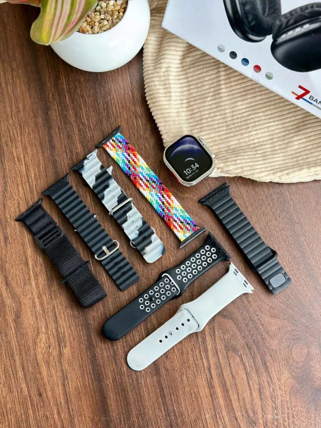 P9 Ultra 2 Combo | Smartwatch & 7 Straps