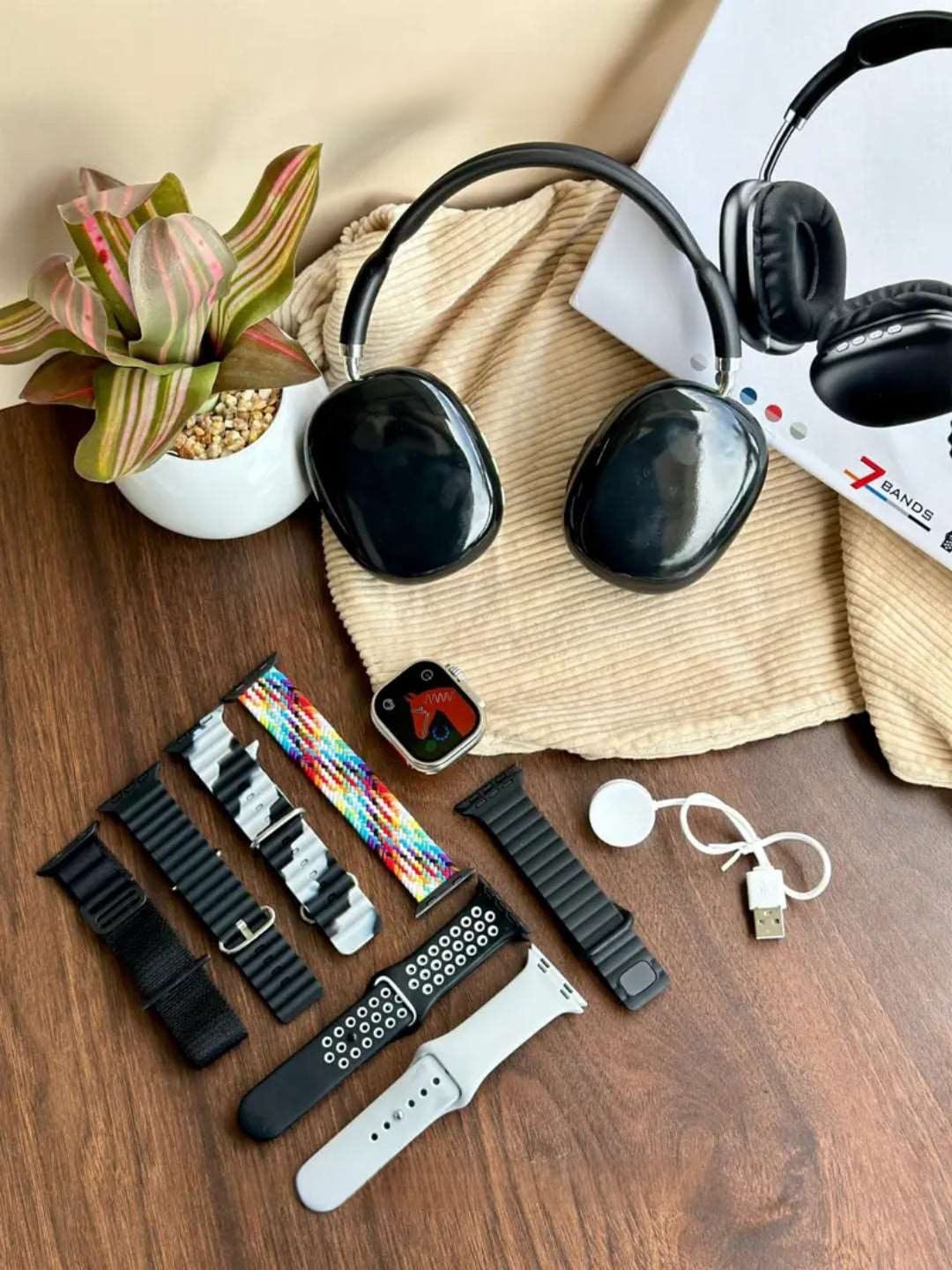 P9 Ultra 2 Combo | Smartwatch & 7 Straps